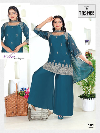 Sajni Vol 4 Tasmee Rangoli Readymade Plazzo Style Suits Manufacturer India