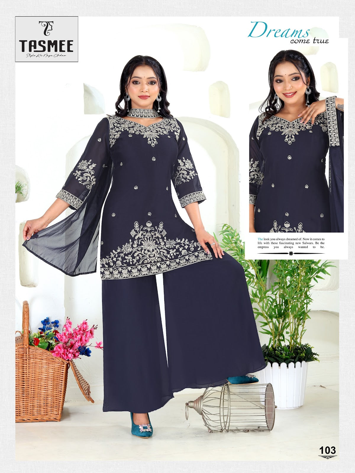 Sajni Vol 4 Tasmee Rangoli Readymade Plazzo Style Suits Manufacturer India