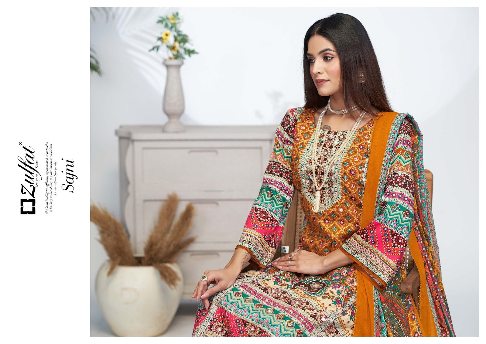 Sajni Vol 4 Zulfat Designer Jam Cotton Karachi Salwar Suits Wholesale Price