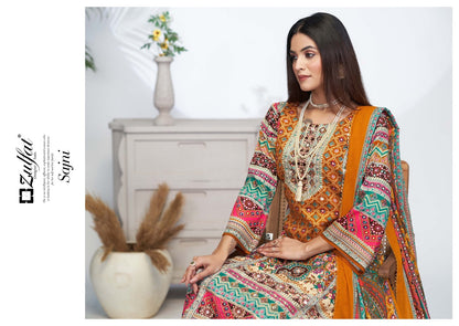 Sajni Vol 4 Zulfat Designer Jam Cotton Karachi Salwar Suits Wholesale Price