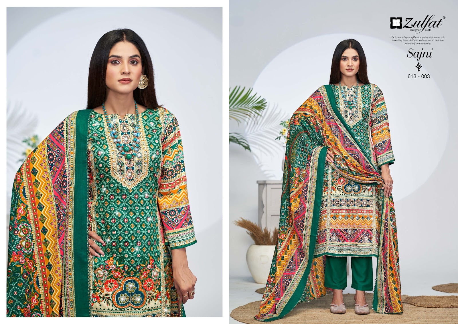 Sajni Vol 4 Zulfat Designer Jam Cotton Karachi Salwar Suits Wholesale Price