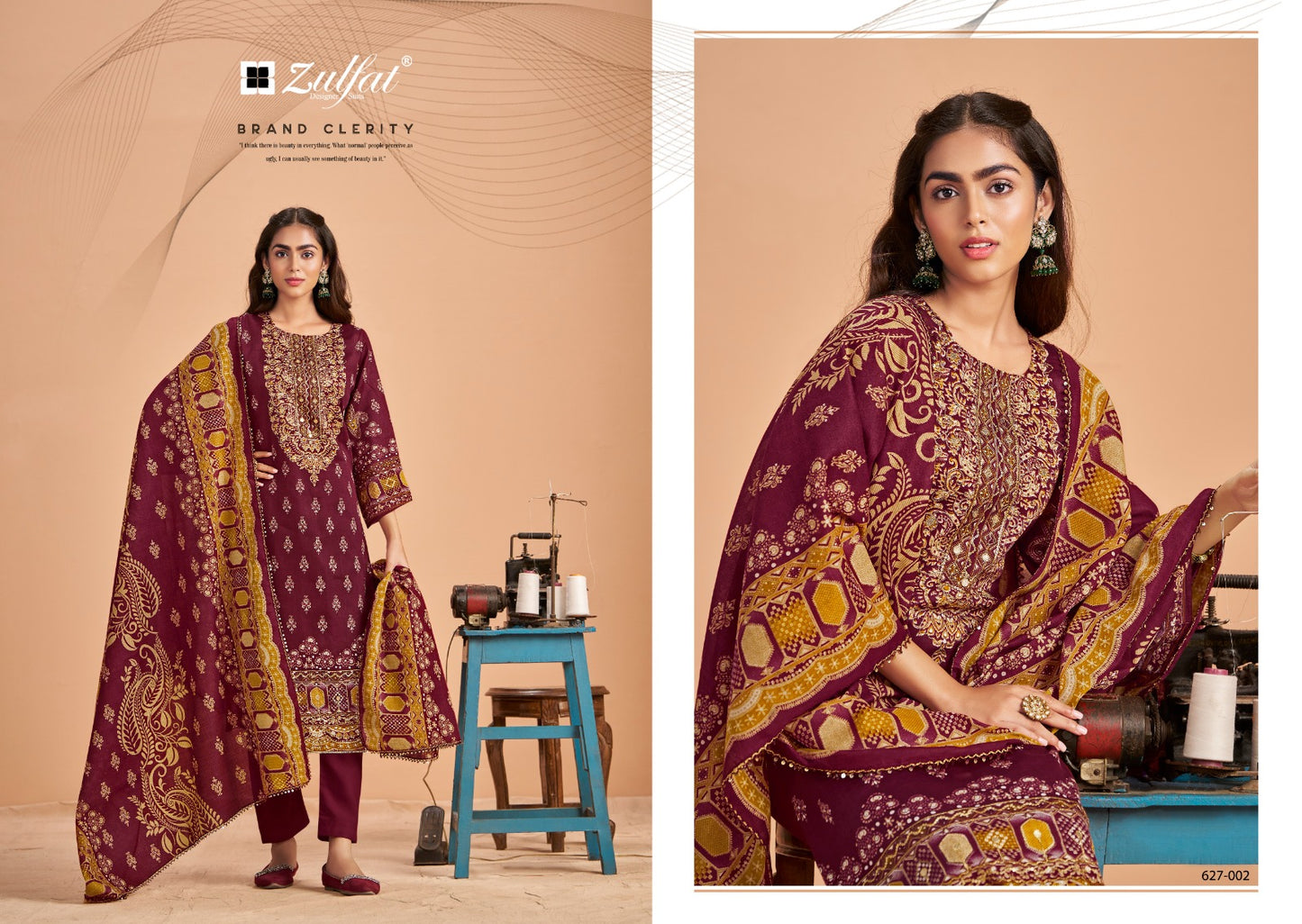 Sajni Vol 5 Zulfat Designer Jam Cotton Karachi Salwar Suits Exporter Gujarat