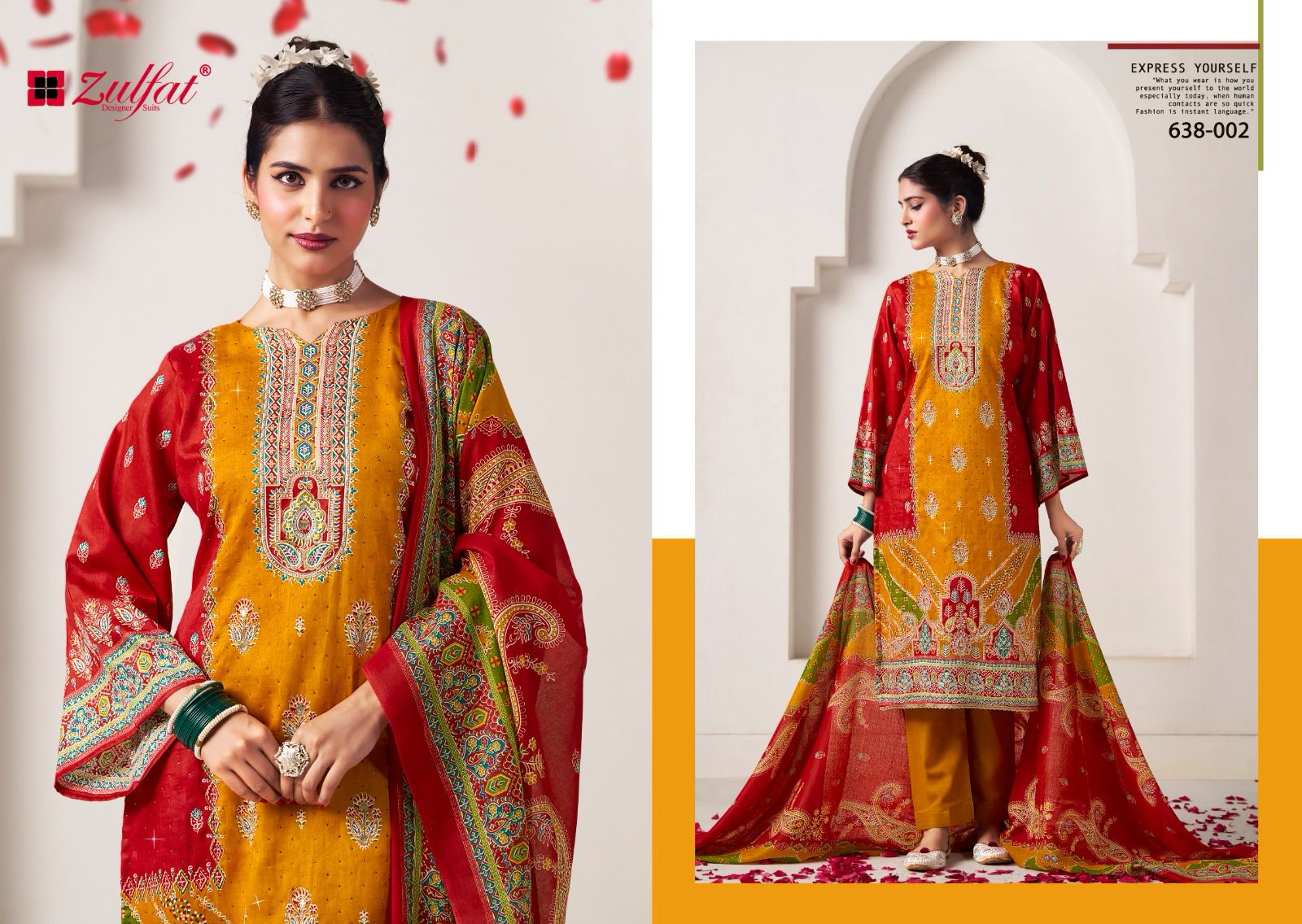Sajni Vol 6 Zulfat Designer Jam Cotton Karachi Salwar Suits Wholesaler Gujarat