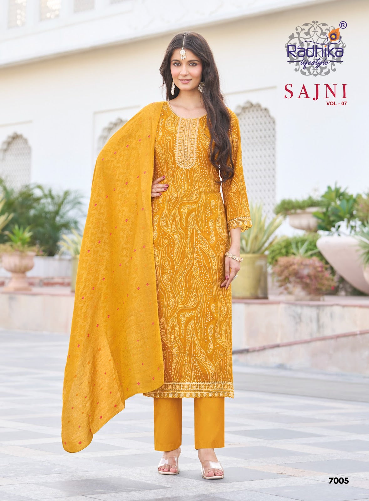 Sajni Vol 7 Radhika Lifestyle Reyon Readymade Pant Style Suits Manufacturer India