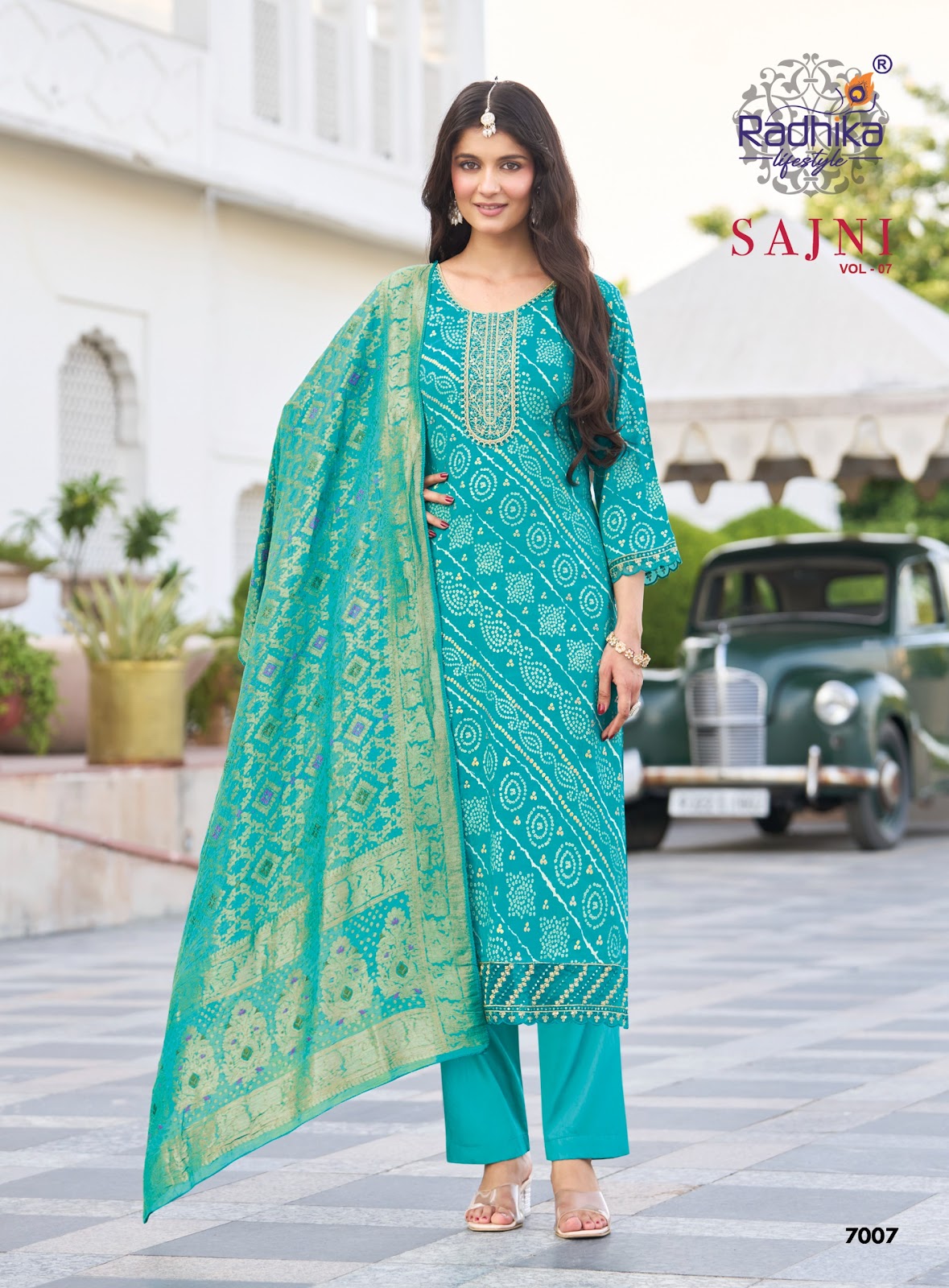 Sajni Vol 7 Radhika Lifestyle Reyon Readymade Pant Style Suits Manufacturer India