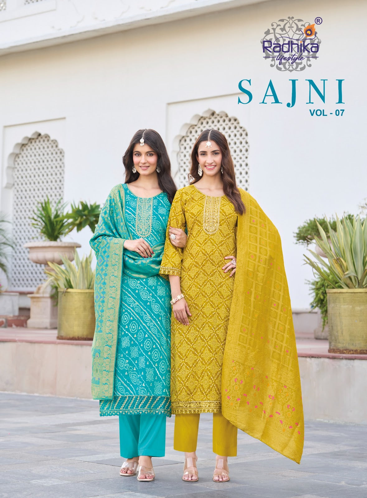 Sajni Vol 7 Radhika Lifestyle Reyon Readymade Pant Style Suits Manufacturer India