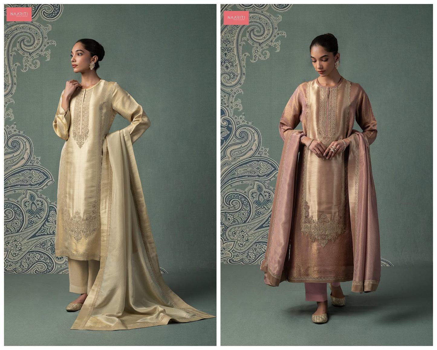 Sajvi Naariti Silk Pant Style Suits Supplier Ahmedabad