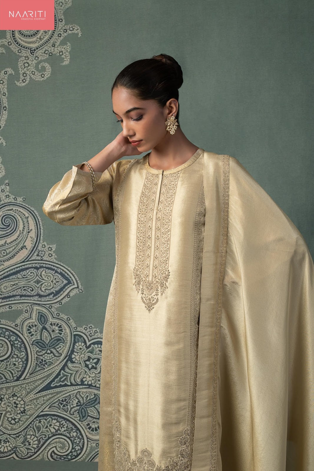 Sajvi Naariti Silk Pant Style Suits Supplier Ahmedabad