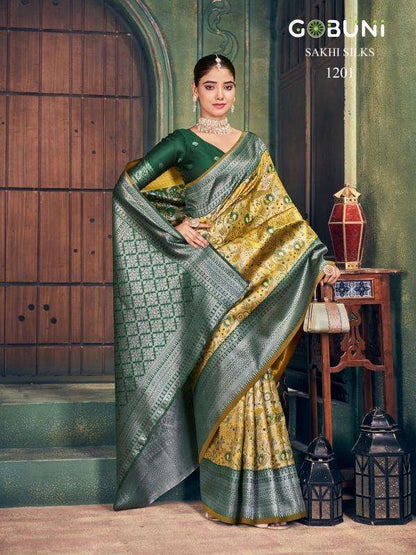 Sakhi 1201-1204 Gobuni Silk Sarees Exporter India