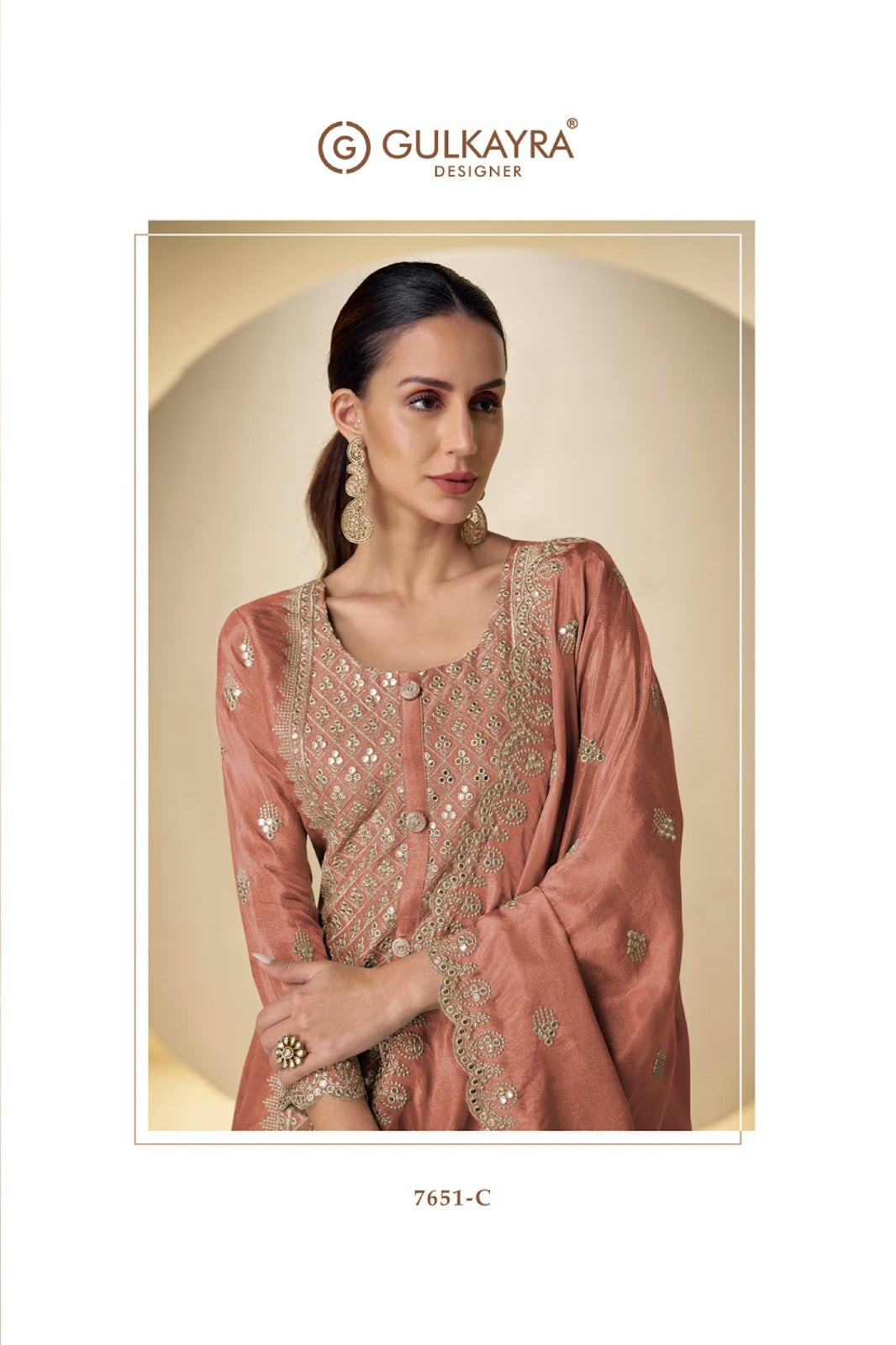 Sakhi Gulkayra Designer Shimmer Silk Readymade Plazzo Style Suits Wholesale Price