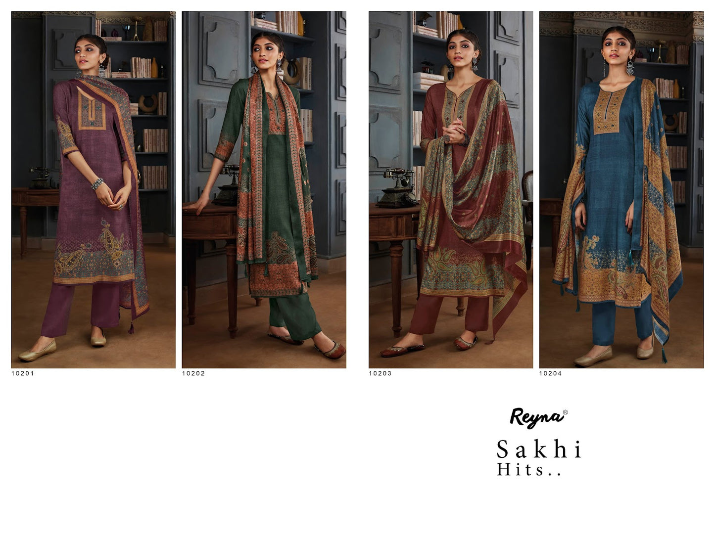 Sakhi Hits Reyna Pashmina Suits Exporter Gujarat