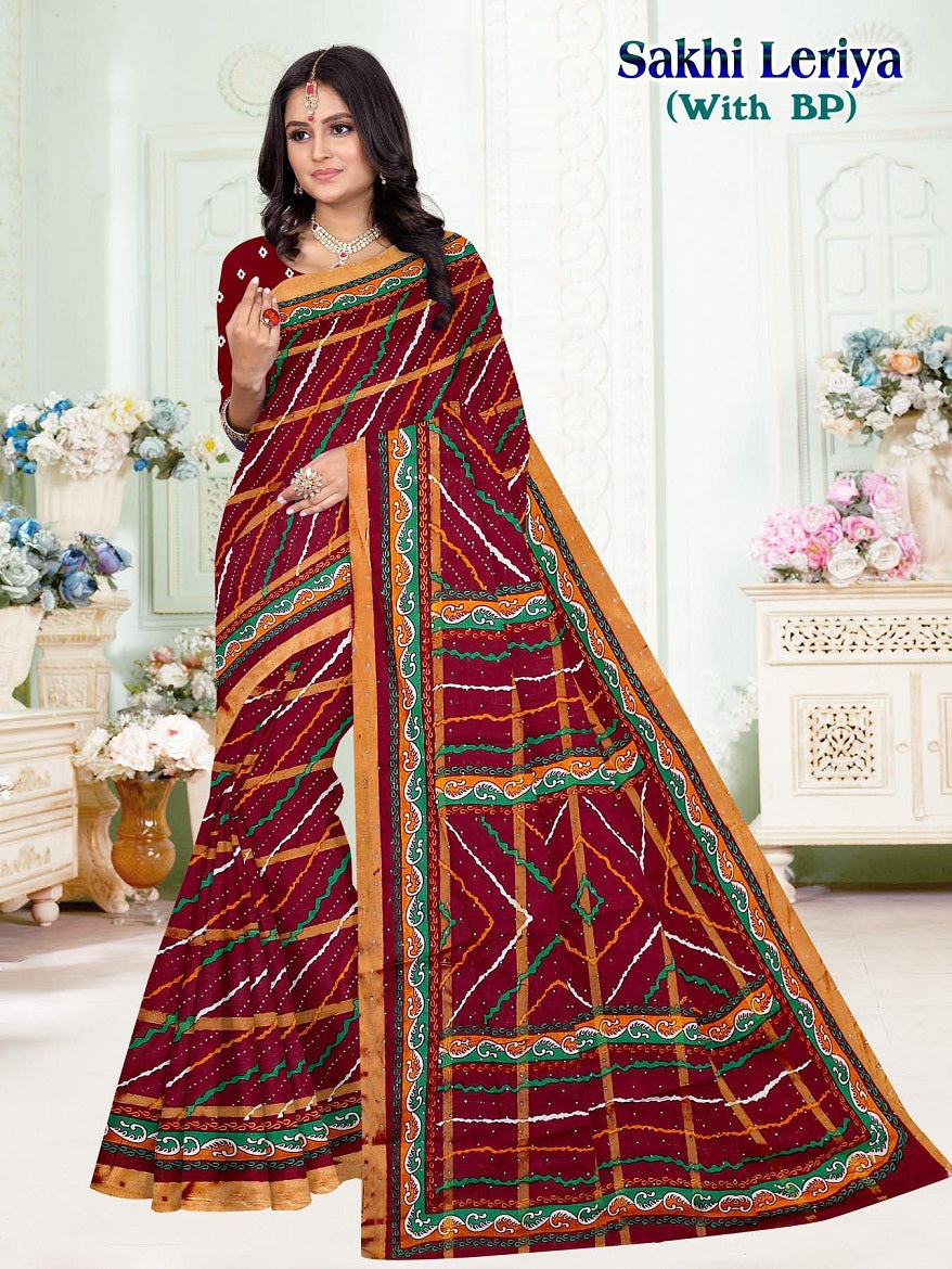 Sakhi Leriya Maan Cotton Sarees Exporter