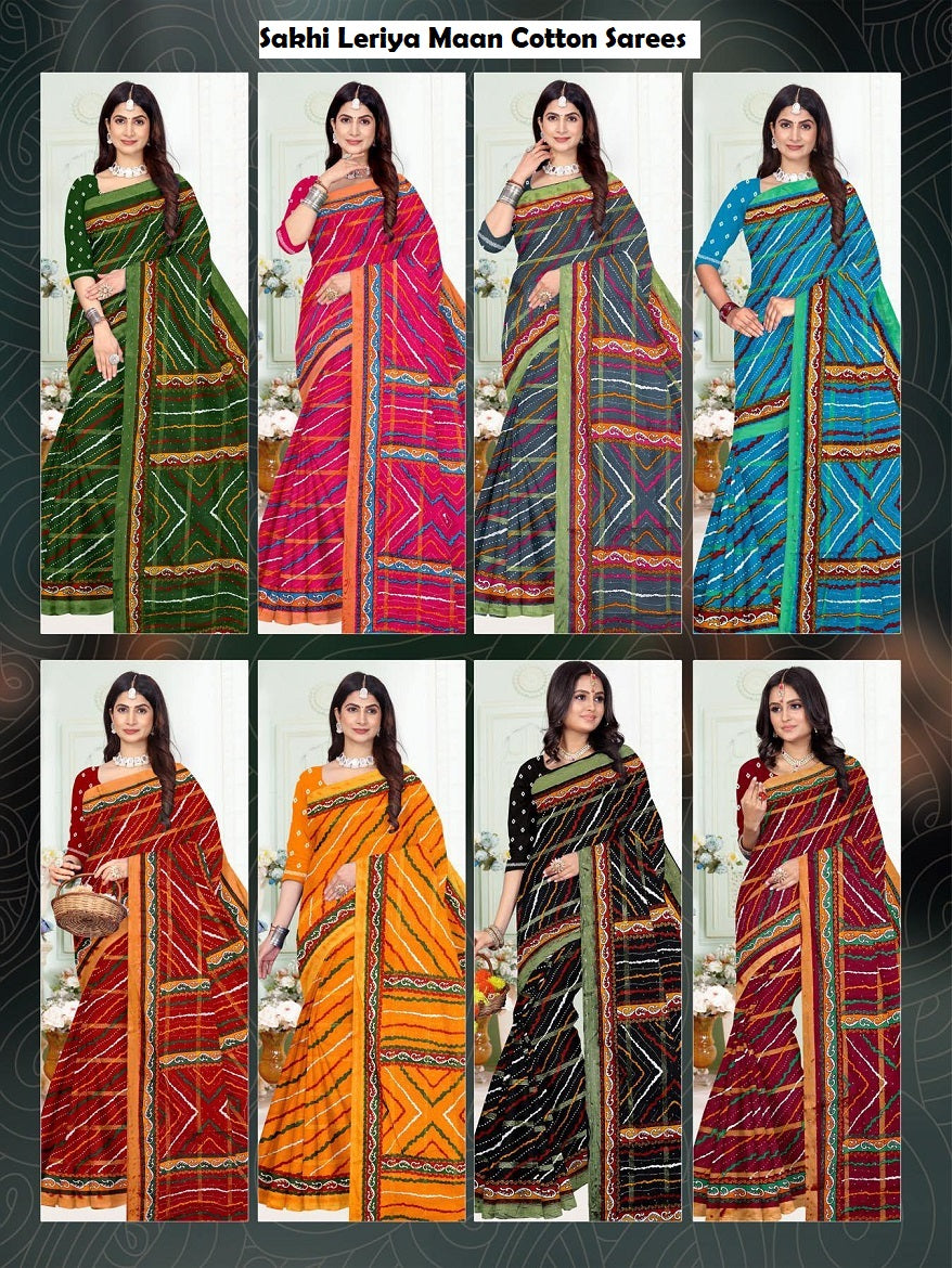 Sakhi Leriya Maan Cotton Sarees Exporter