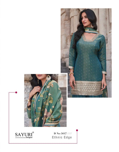 Sakhi Nx Sayuri Simmer Readymade Sharara Suits Manufacturer India