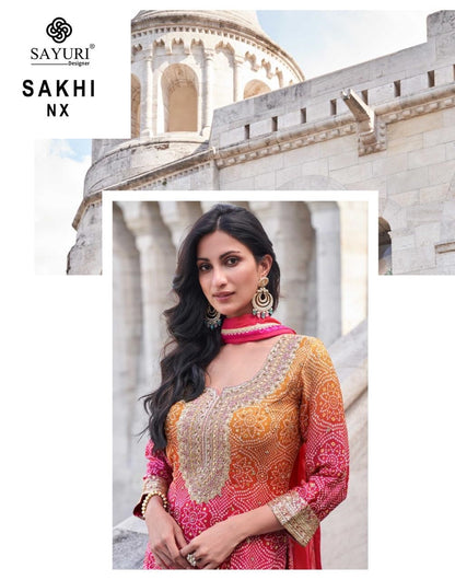 Sakhi Nx Sayuri Simmer Readymade Sharara Suits Manufacturer India