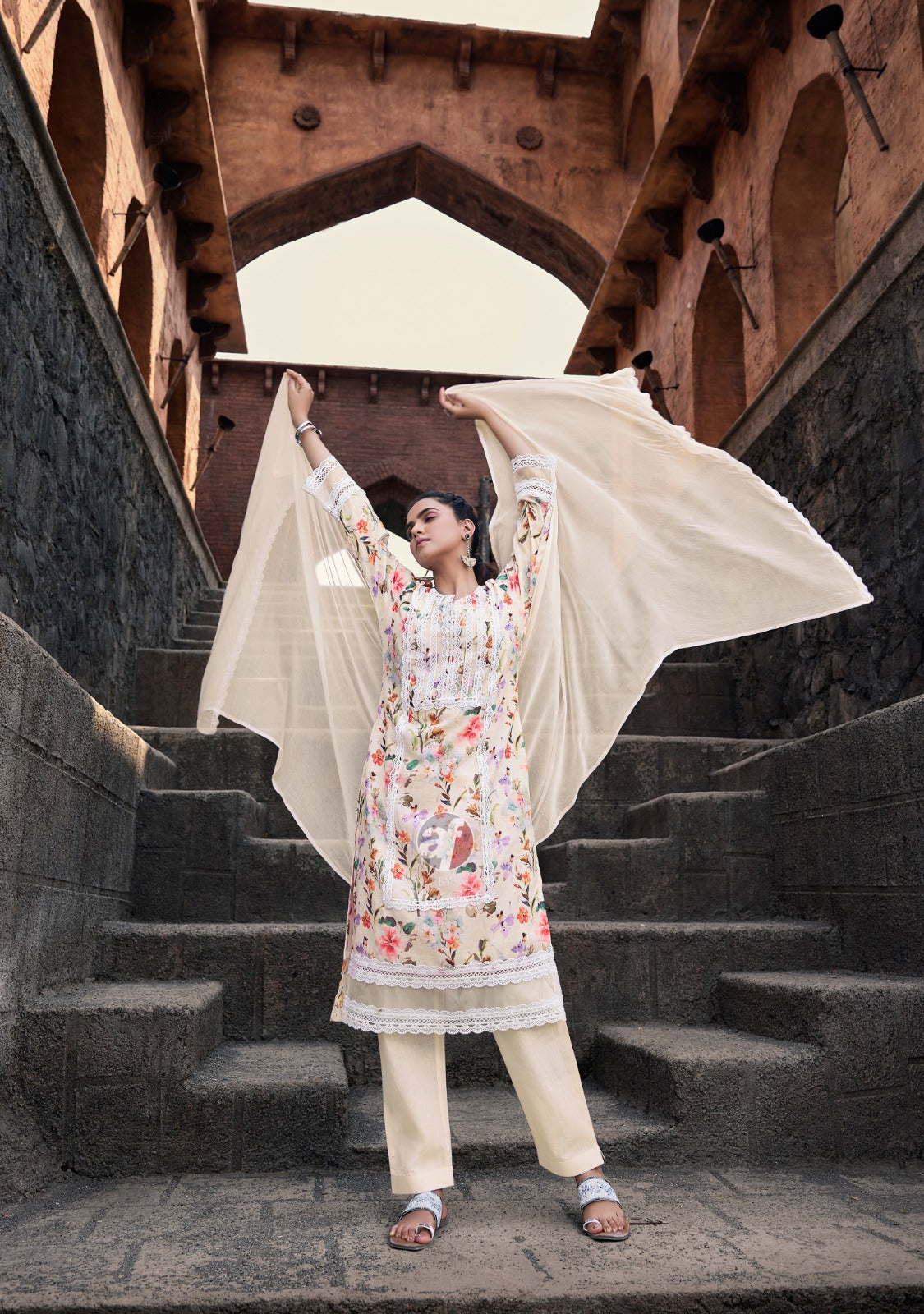 Sakhi Re Vol 2 Af Linen Cotton Readymade Pant Style Suits Wholesaler