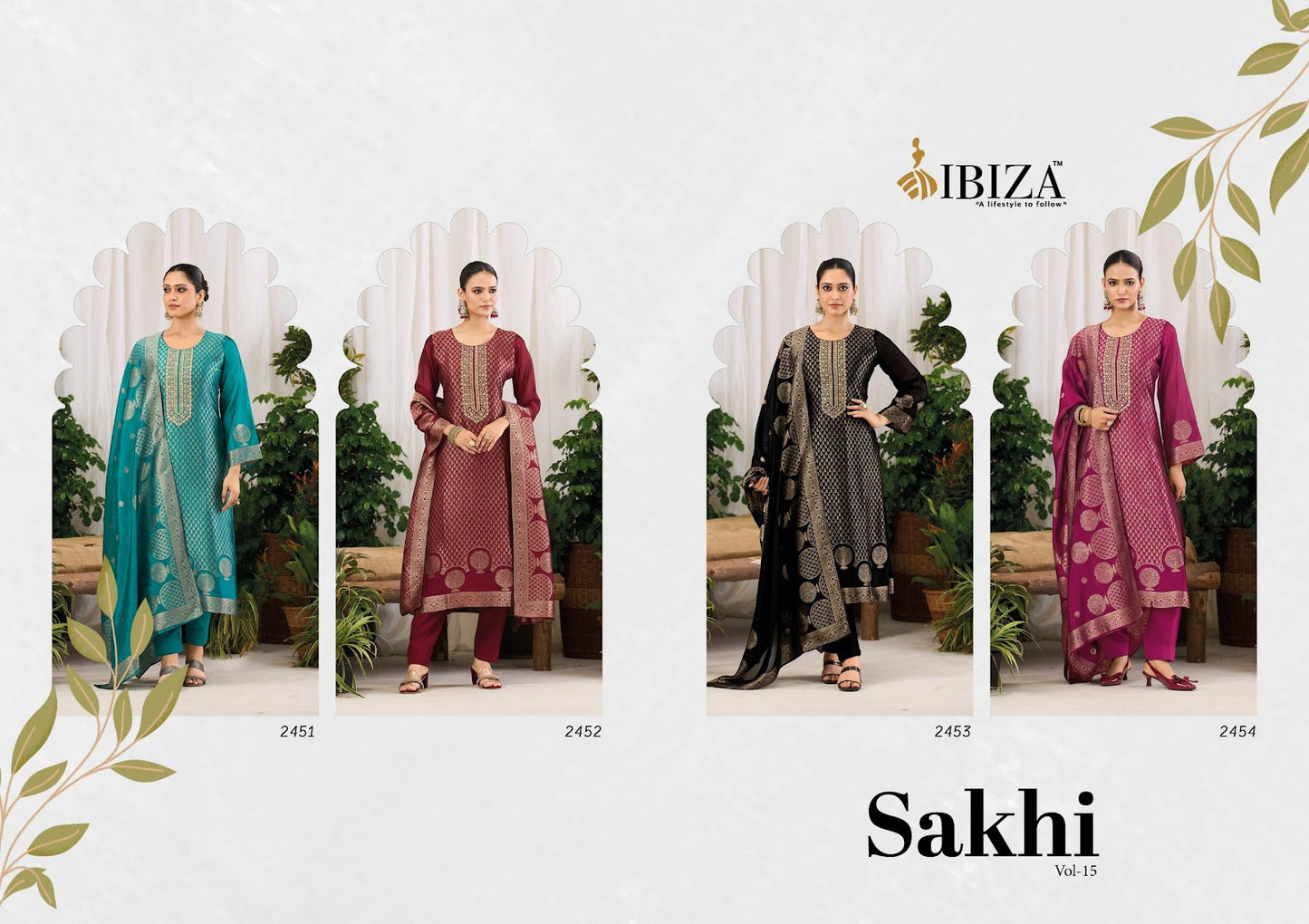 Sakhi Vol 15 Ibiza Banglori Silk Pant Style Suits Manufacturer Gujarat