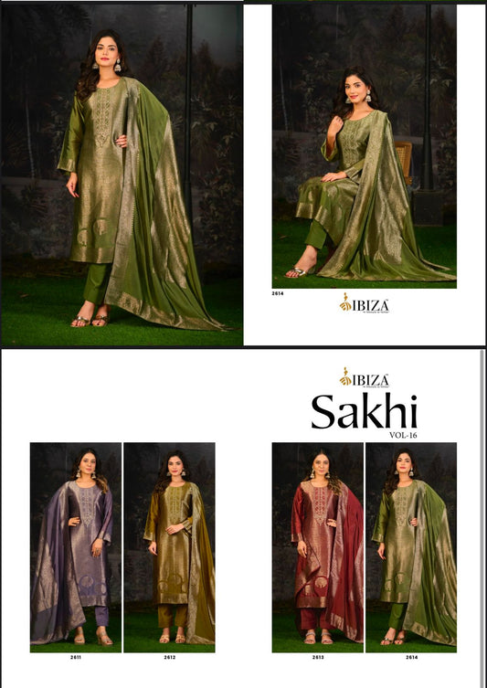 Sakhi Vol 16 Ibiza Banglori Silk Pant Style Suits Wholesaler India