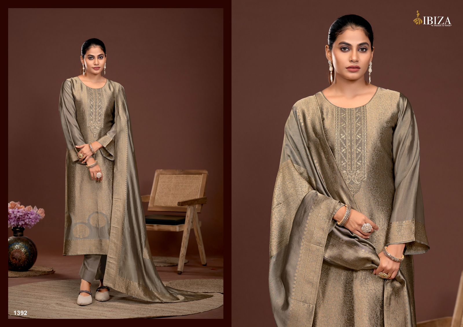Sakhi Vol 5 Ibiza Banglori Silk Pant Style Suits Wholesale Price