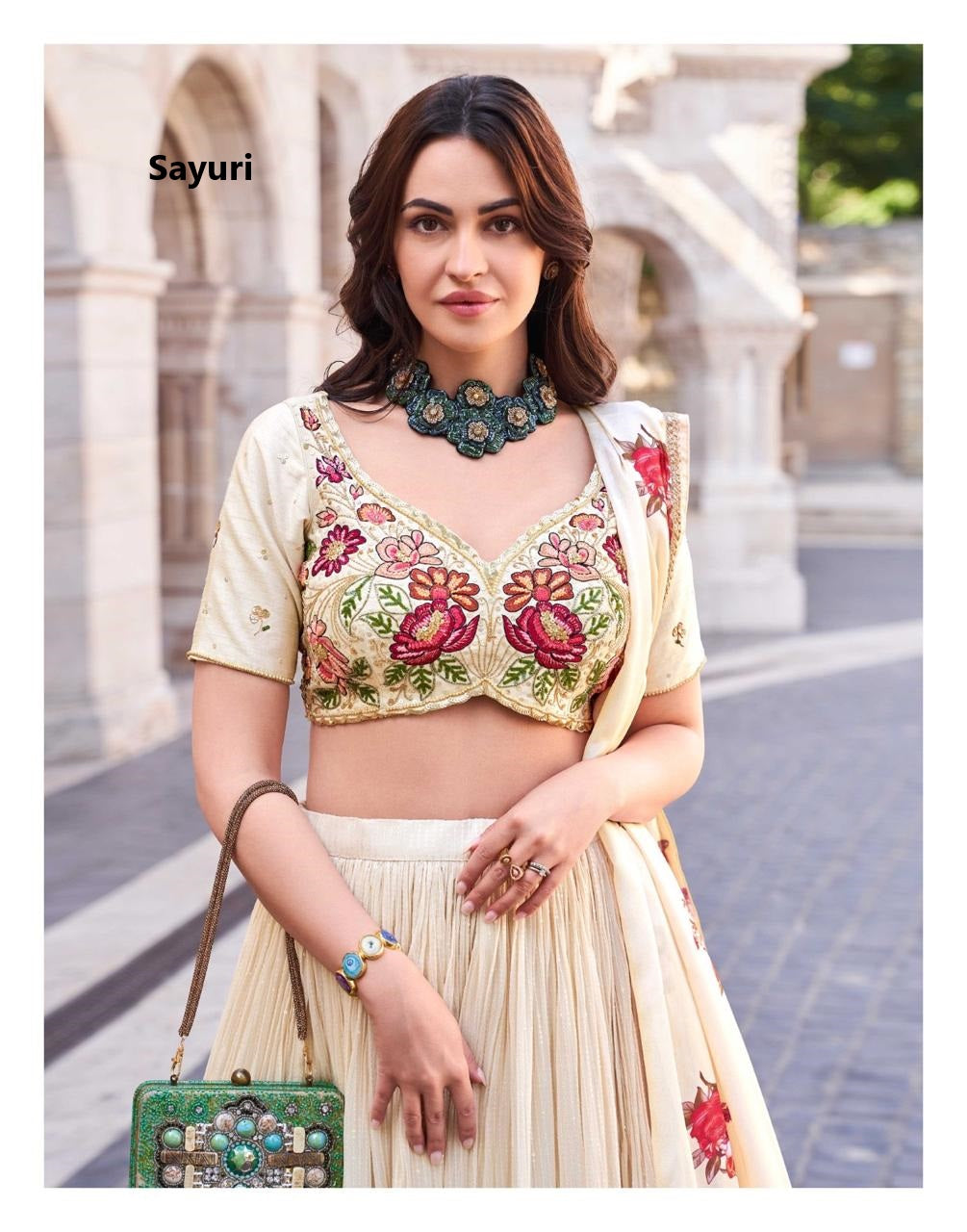 Sakhiyaa Sayuri Chinon Silk Readymade Lehenga Choli Exporter India
