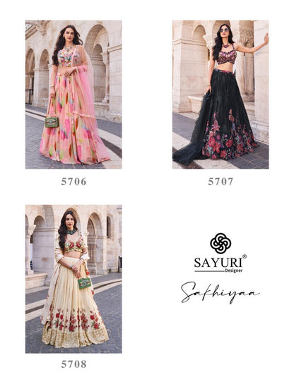 Sakhiyaa Sayuri Chinon Silk Readymade Lehenga Choli Exporter India