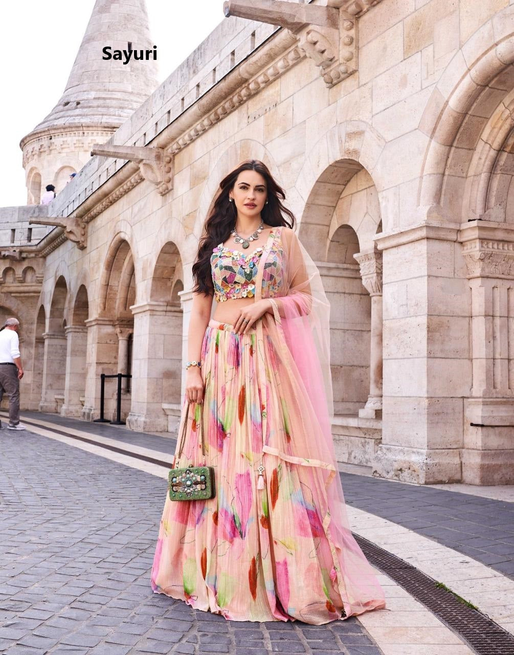 Sakhiyaa Sayuri Chinon Silk Readymade Lehenga Choli Exporter India