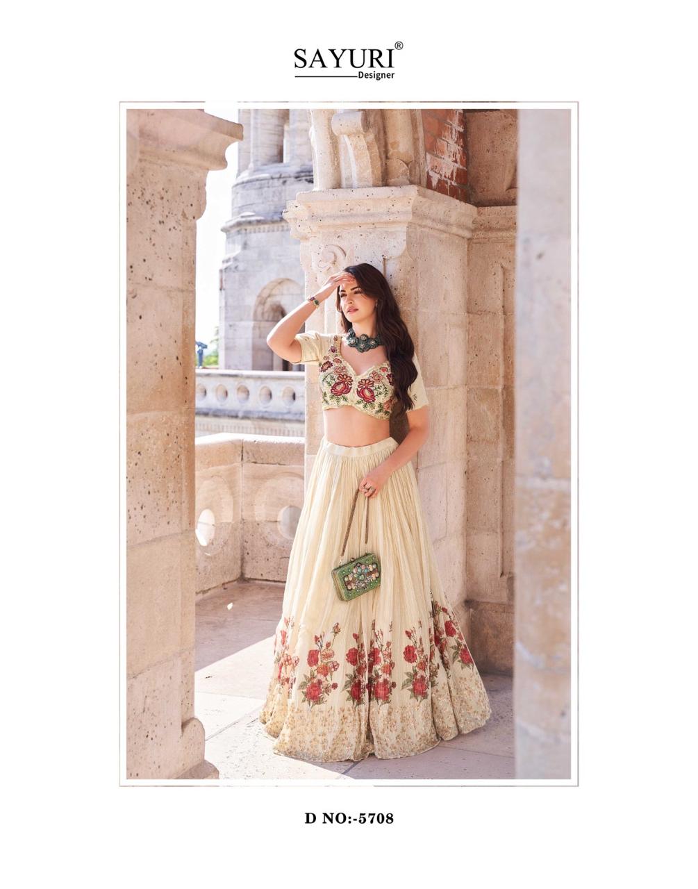 Sakhiyaa Sayuri Chinon Silk Readymade Lehenga Choli Exporter India