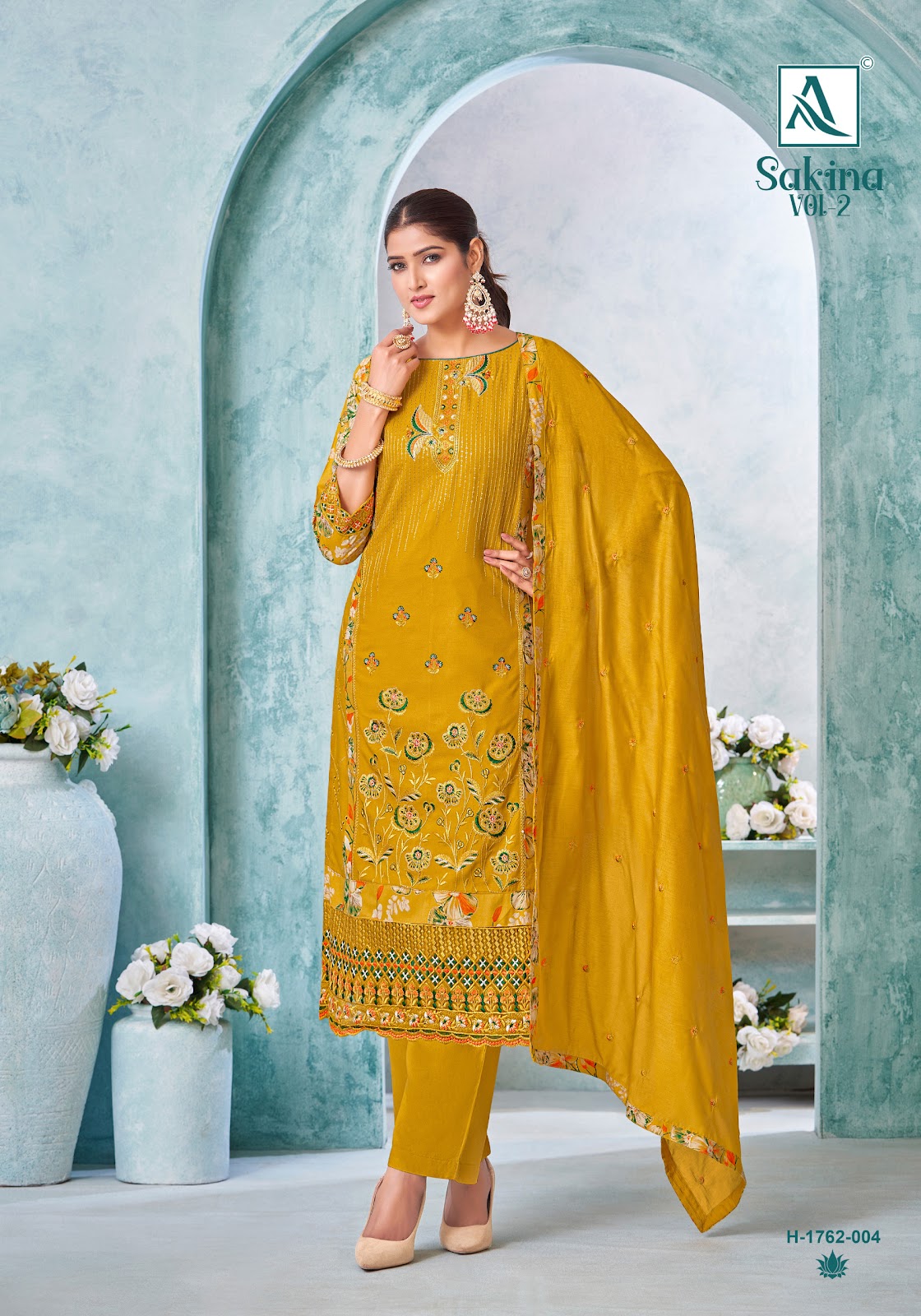 Sakina Vol 2 Alok Viscose Karachi Salwar Suits Manufacturer