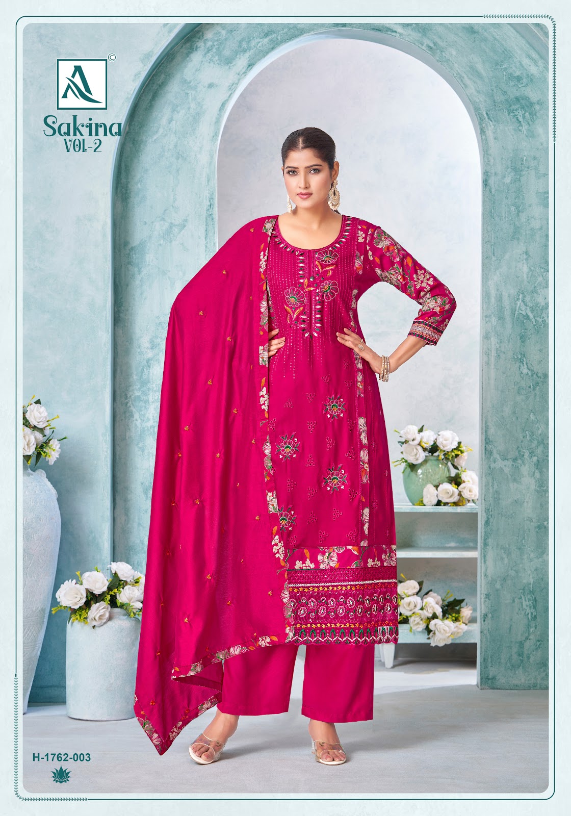 Sakina Vol 2 Alok Viscose Karachi Salwar Suits Manufacturer
