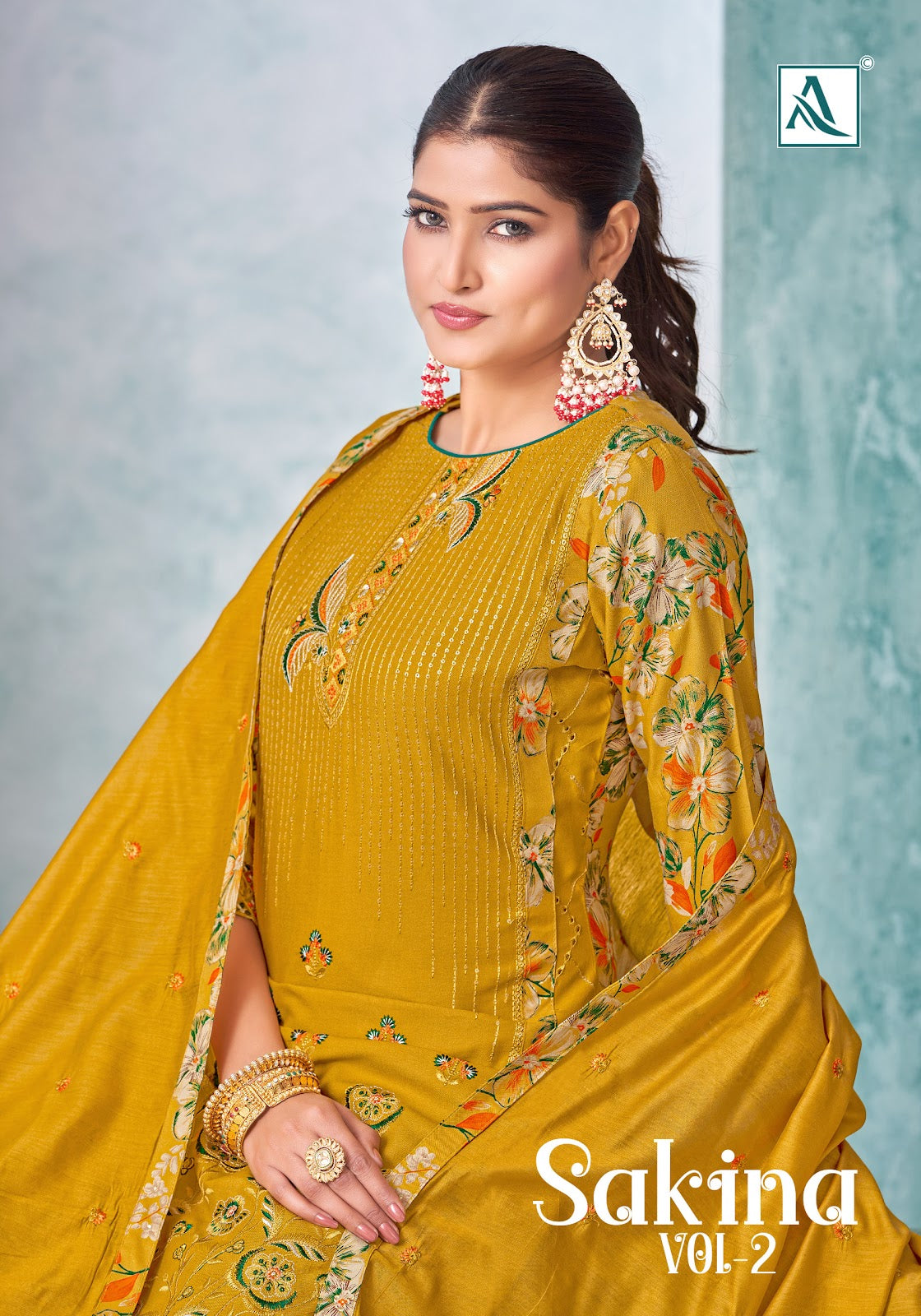 Sakina Vol 2 Alok Viscose Karachi Salwar Suits Manufacturer