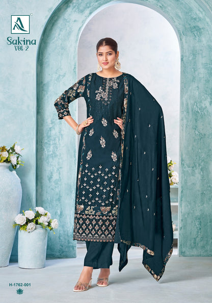 Sakina Vol 2 Alok Viscose Karachi Salwar Suits Manufacturer