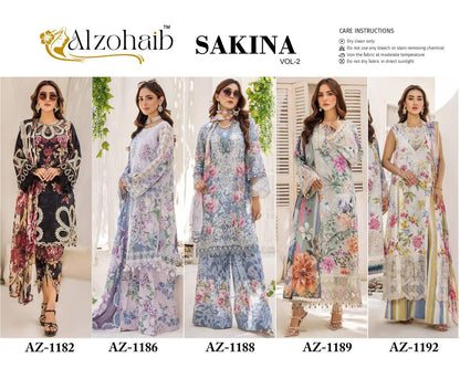 Sakina Vol 2 Al Zohaib Pure Cotton Pakistani Salwar Suits Manufacturer