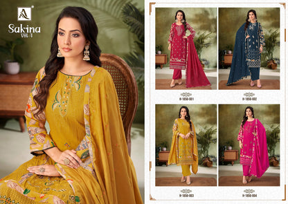 Sakina Vol 4 Alok Viscose Reyon Karachi Salwar Suits Wholesale Price