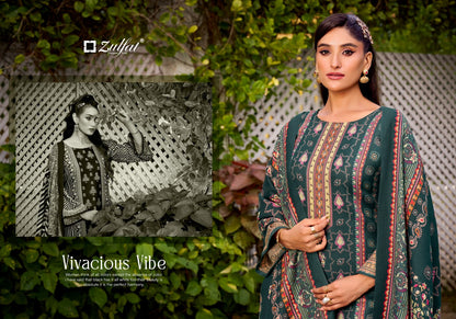 Sakina Zulfat Designer Woolen Karachi Pashmina Salwar Suits Supplier India