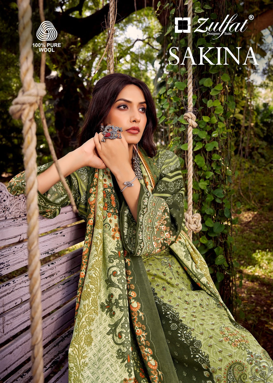 Sakina Zulfat Designer Woolen Karachi Pashmina Salwar Suits Supplier India