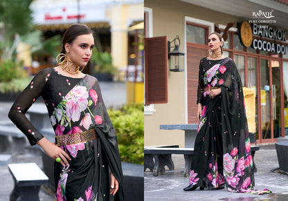 Sakira 730001-730008 Rajpath Georgette Sarees Exporter