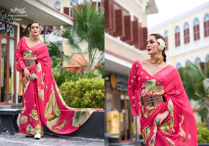 Sakira 730001-730008 Rajpath Georgette Sarees Exporter