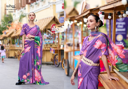 Sakira 730001-730008 Rajpath Georgette Sarees Exporter