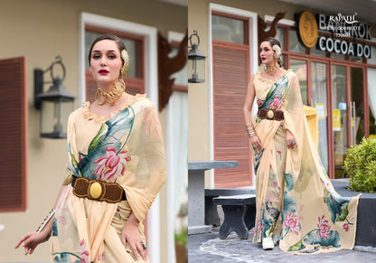 Sakira 730001-730008 Rajpath Georgette Sarees Exporter