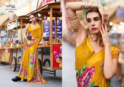 Sakira 730001-730008 Rajpath Georgette Sarees Exporter