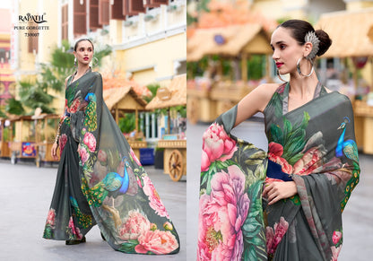 Sakira 730001-730008 Rajpath Georgette Sarees Exporter