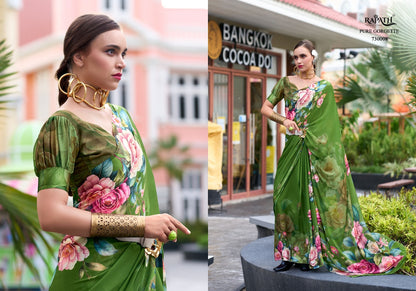 Sakira 730001-730008 Rajpath Georgette Sarees Exporter