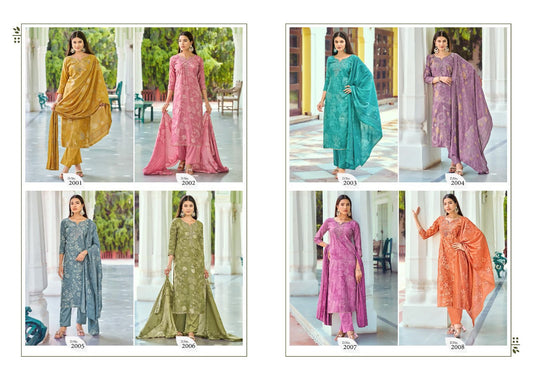 Sakira Vol 2 Sunrise Modal Silk Pant Style Suits Exporter India