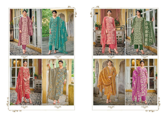 Sakira Vol 3 Sunrise Modal Silk Pant Style Suits Exporter India