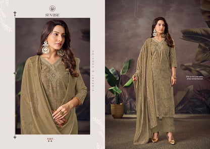 Sakira Vol 5 Sunrise Modal Silk Pant Style Suits Wholesale