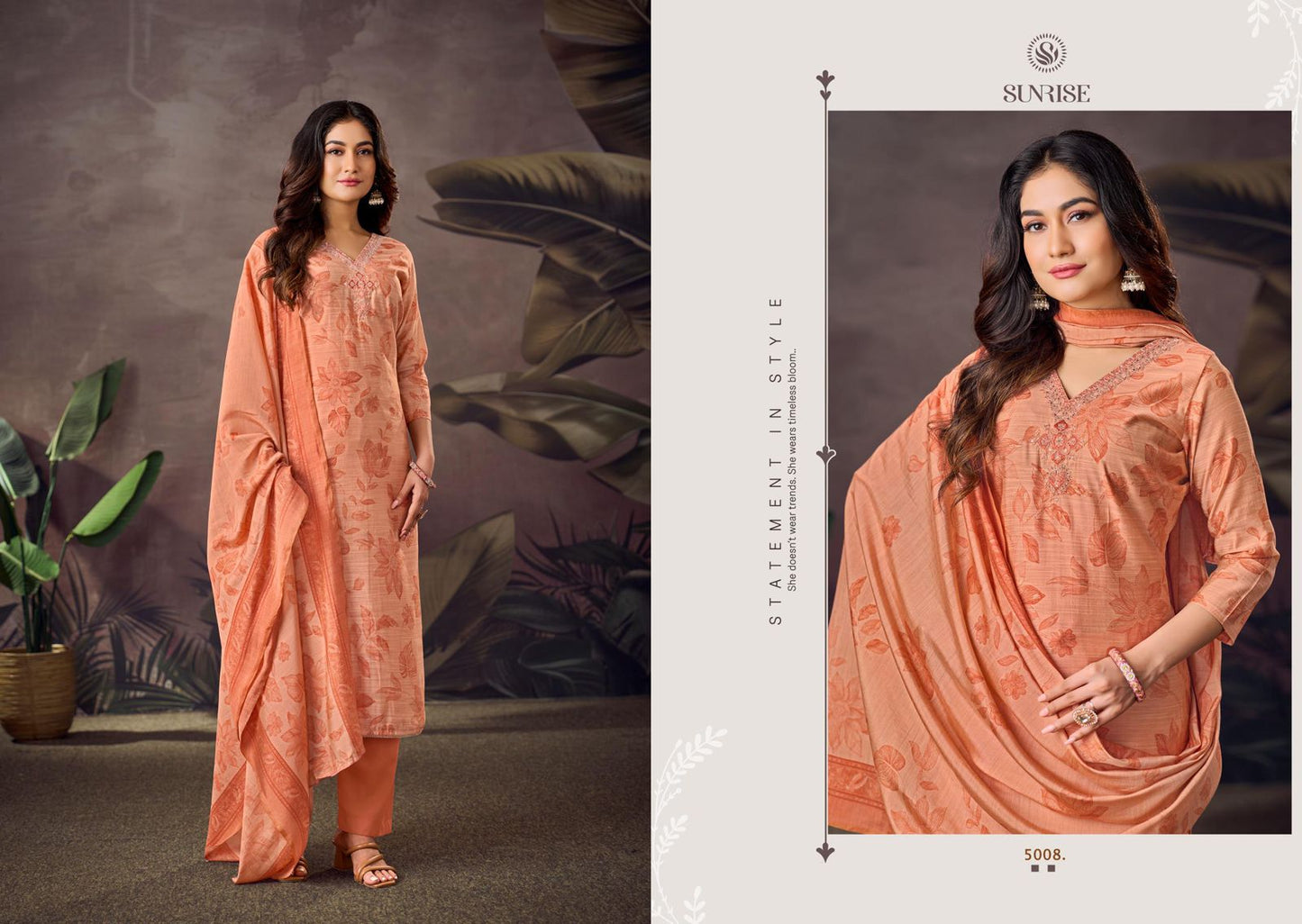 Sakira Vol 5 Sunrise Modal Silk Pant Style Suits Wholesale