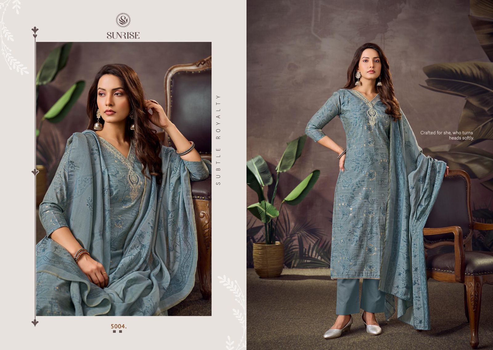 Sakira Vol 5 Sunrise Modal Silk Pant Style Suits Wholesale