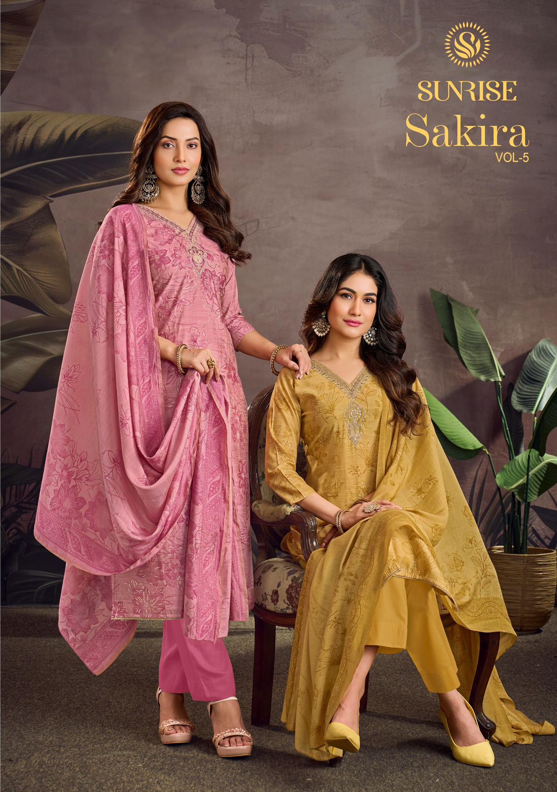 Sakira Vol 5 Sunrise Modal Silk Pant Style Suits Wholesale