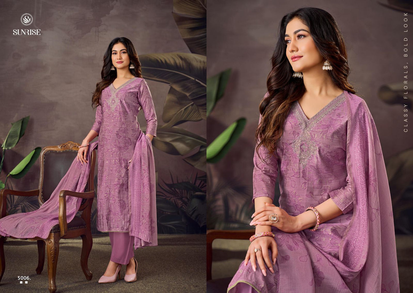 Sakira Vol 5 Sunrise Modal Silk Pant Style Suits Wholesale