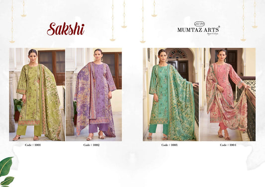 Sakshi 0306 Mumtaz Arts Lawn Cotton Karachi Salwar Suits Supplier India